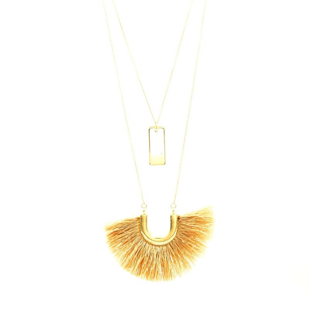 Bohemian Tassel Pendant Necklace